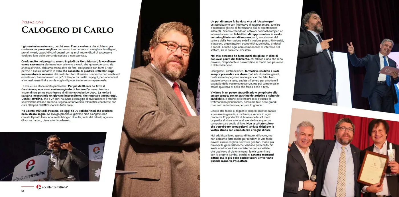 Prefazione di Calogero Di Carlo su Eccellenze Italiane