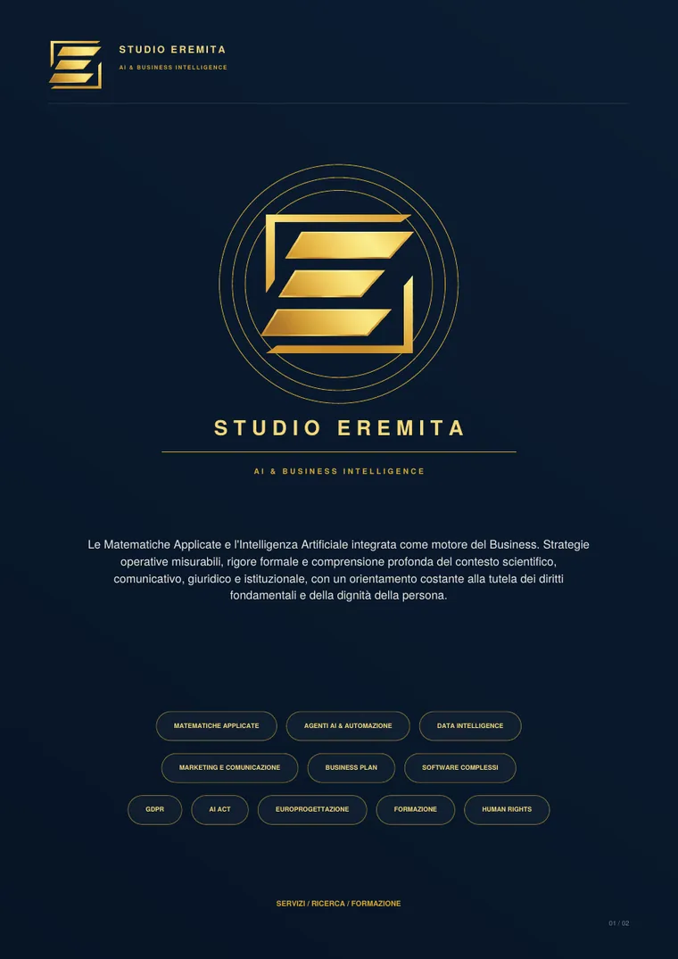 Brochure Studio Eremita, AI & Business Intelligence