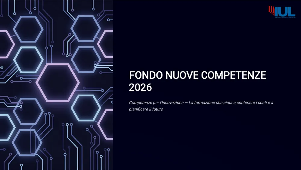 Fondo Nuove Competenze 2026 — Competenze per l'Innovazione